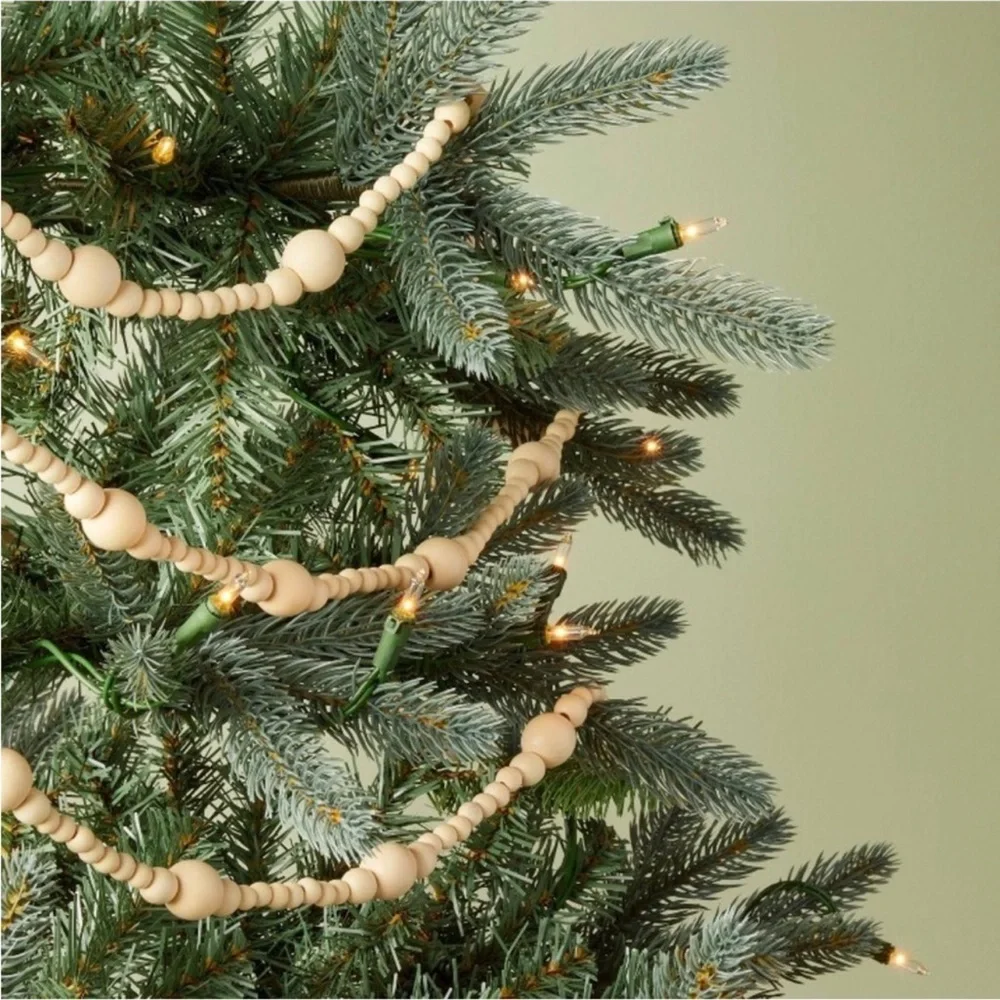Hearth & Hand 12ft Wood Bead Garland